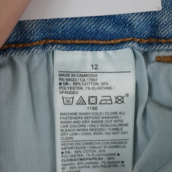 Old Navy Jeans Womens 12 Light Wash Denim High Rise Flare Stretch Y2K Casual - Picture 6 of 11